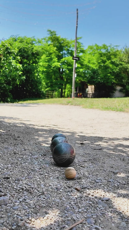 TIRFLEM - Dispositif de récupération combiné pour jeu de pétanque